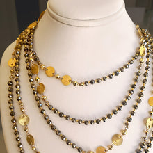 Load image into Gallery viewer, Bronze Pyrite + Gold Chain