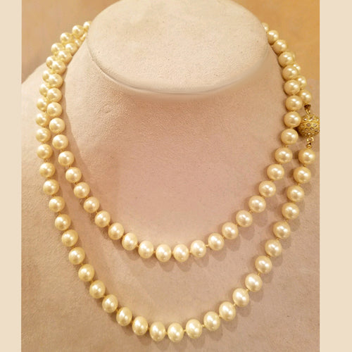 Shell Pearl Rope In Butter Yellow